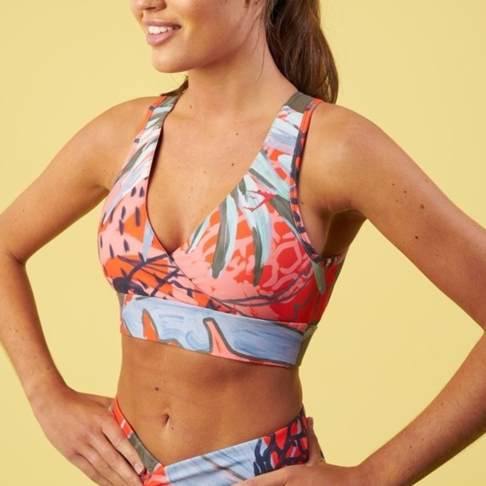 Gymshark x Nikki Blackketter Pineapple Crisscross Sports Bra